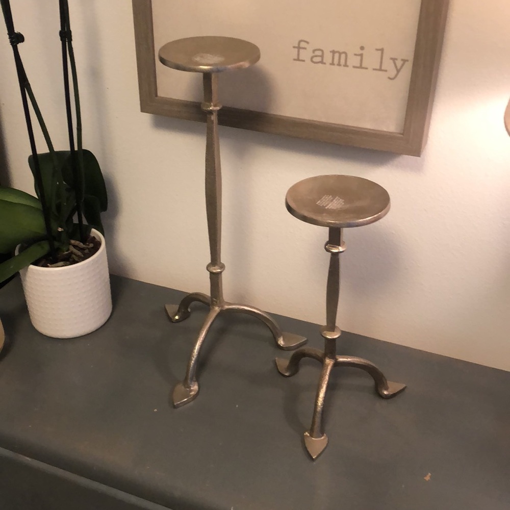 West Elm candle sticks